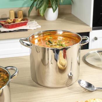 Russell Hobbs Кастрюля RH03801EU7, 11.5L, нержавеющая сталь, серебристый, с крышкой (RH03801EU7)
