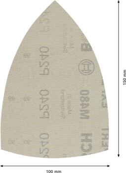 Abrazīvais siets M 480 100X150,G240,10gab, Multislīpmašīnām EXPERT M480 SLĪPĒŠANAS TĪKLS, 2608900731, BOSCH (2608900731)