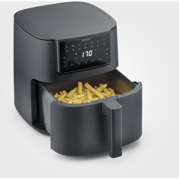 Severin karstā gaisa friteris FR 002462, 7l, 1700W, 12 režīmi, melns, skārienvadība, 11 automātiskās programmas, atmiņas funkcija (FR 002462)