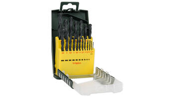 Metāla urbju komplekts HSS-R, 19 gab., 1-10 mm, 2607019435 BOSCH (2607019435)