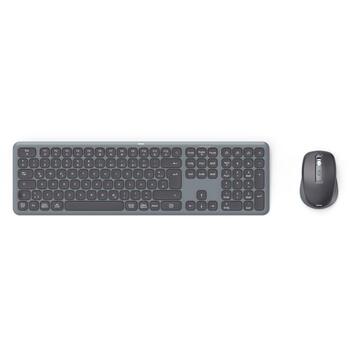 Hama беспроводной комплект клавиатуры и мыши U8173065, USB, 10 м, 800-1600 dpi, батарейки AAA, серый, черный (U8173065)