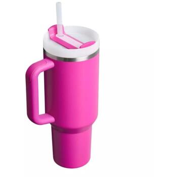 Stanley Термокружка 2813230064 1,18L, сохраняет тепло до 7ч, холод до 11ч, холод с льдом до 2д, розовая, FlowState крышка (2813230064)