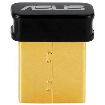 Asus USB беспроводной адаптер USB-N10 NANO B1, 802.11n, 150 Mbps, 2.4 GHz, USB 2.0, черный (USB-N10NANOB1)