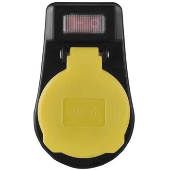Emos Розетка с выключателем P00292, 1x2P+PE, 3 680 W, IP44, черный, защита от детей (P00292)