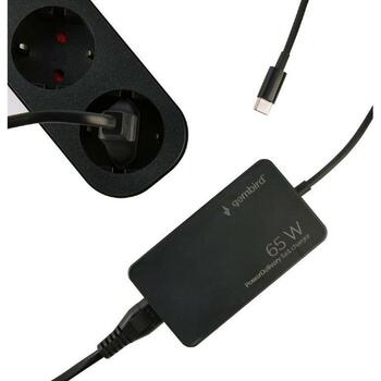 Gembird адаптер питания NPA-AC-PDQC65-01 65 Вт, USB Type-C, черный, 120 г, 109 мм, 44 мм, 29 мм (NPA-AC-PDQC65-01)