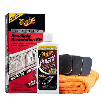Meguiar's G2960 Базовый комплект для восстановления фар – удаление окисления и желтизны (G2960)