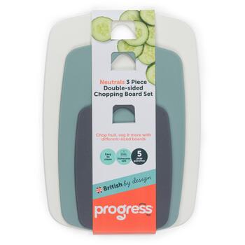 Progress Griešanas dēlīši BW13976G, 3 priekšmetu komplekts, plastmasa, pelēka, zaļa, balta (BW13976G)