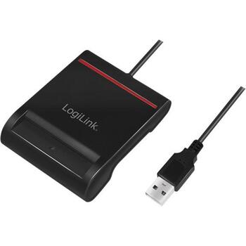 Logilink USB 2.0 кардридер CR0047, USB-A (male), совместим с eID и DNIe, 0.9 м кабель (CR0047)