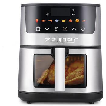 Zelmer Gaisa fritieris 72807099P, 1400 W, 5 l, 1 grozs, digitālais panelis, 8 programmas, 200 °C, 360 ° gaisa cirkulācija (72807099P)