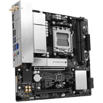 Mainboard|ASROCK|AMD B850|Socket AM5|micro ATX|RAM DDR5-SDRAM|2xSlots|Wi-Fi Yes|Bluetooth Yes|1xNumber of M.2 (M) slots|B850MROCKWIFI (B850M ROCK WIFI)