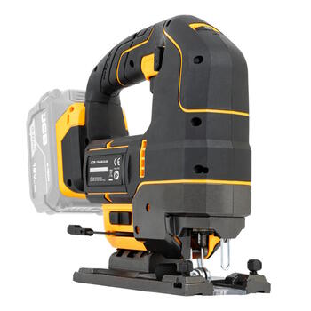 JCB JCB-18PJS-DG Professional 18V bezsuku finierzāģis koka plastmasas un metāla griešanai 135mm 500-3800gāj./min 4 svārsta režīmi (JCB-18PJS-DG)