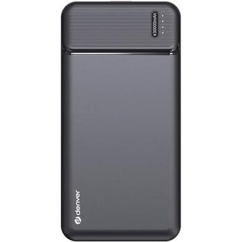Denver Повербанк PBS-30007 117140000590, 30000 мАч, 10 Вт, MicroUSB, USB-C, 2xUSB 5В 2А, LED индикаторы (117140000590)