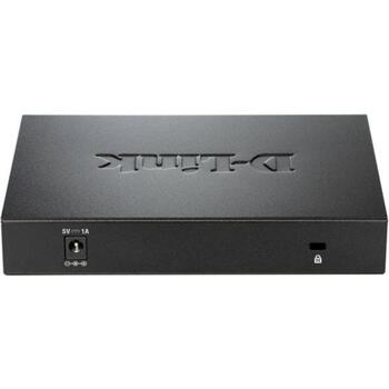 D-Link коммутатор DGS-108/E, 8x 10/100/1000 Mbps, L2, неуправляемый, 16 Gbit/s, металлический корпус, QoS, IGMP snooping (DGS-108/E)