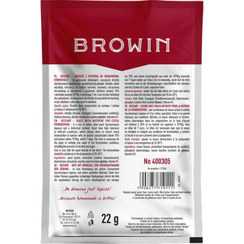 Browin Restart дрожжи 400305, 22 г, 25 л, 7-10 дней, красное вино, белое вино, розовое вино, сушеные (400305)