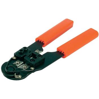 Logilink Обжимные клещи WZ0004, RJ45, 19см, металл, резак, съемник, 8P8C, изолированные ручки, защита лезвия (WZ0004)