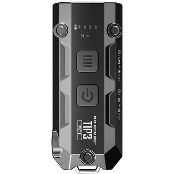 Nitecore TIP3 фонарик на ключи, 720 лм, 92 м, 2xLED, IP54, USB, 650 мАч, 30 г, алюминий (TIP3)