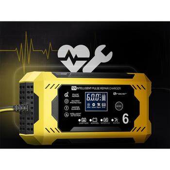 Tracer Akumulatora lādētājs TRABAT47776, 12V, 6A, LED/LCD, automātiskā uzlāde, pārlādēšanas aizsardzība (TRABAT47776)