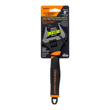 Regulējama uzgriežņu atslēga ar īpaši platu žokli, 200 mm Expert® PET-8XA TRUPER (PET-8XA)