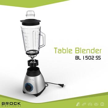 Brock BL 1502 SS ручной миксер, 500 Вт, 1,5 л, 2 скорости, PULSE, измельчение льда, нержавеющая сталь, белый (BL 1502 SS)