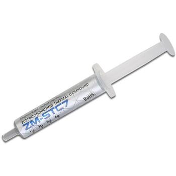 Zalman Термопаста ZM-STC7, 7,2 W/mK, 4 г, плотность 2,6 г/см³, вязкость 220 Па·с, цвет серый (ZM-STC7)