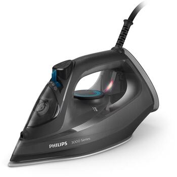 Philips tvaika gludeklis DST3041/80 3000 series, 2600W, 40g/min, 300ml, melns, 200g/min (DST3041/80)