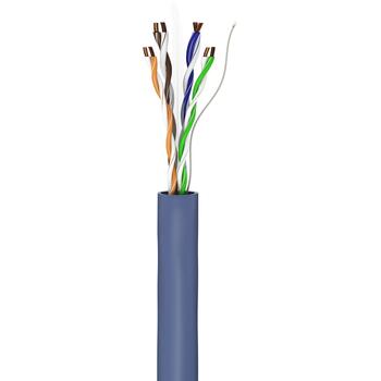 Goobay tīkla kabelis 96097, CAT 6A, U/UTP, 305 m, RJ-45 vīrišķais, 8 vadi, zils, halogēnu nesaturošs, iekštelpu, ciets (96097)