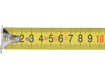 Yato Mērlente YT-7112, 8m, 25mm, tērauds, ABS un gumija, II klase, magnētisks āķis, slēdzis, metriskā skala (YT-7112)
