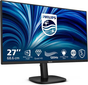 Игровой монитор 27″ QHD 2560×1440 120 Гц 4 мс IPS 2×HDMI USB хаб встроенные динамики 350 кд м² 27B2N3500J/00 Черный Philips (27B2N3500J/00)