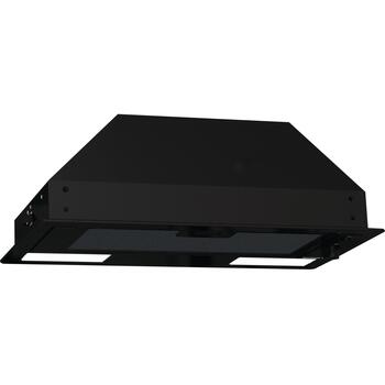 Gorenje BHI681EB tvaika nosūcējs, 58 cm, 370 m³/h, mehāniskā vadība, LED, melns, D klase (BHI681EB)