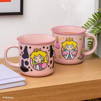 Paladone Super Mario Princess Peach термокружка PP14753NN, 350мл, розовая, дизайн меняется при добавлении горячей жидкости (PP14753NN)