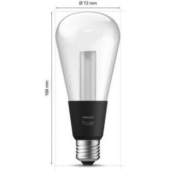 Philips Hue умная лампа Lightguide ST72 8719514419391, E27, 6.8W, 500lm, 2000-6500K, LED, Bluetooth, Zigbee, цветная (8719514419391)