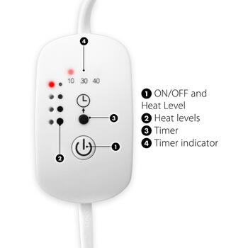 Bodi-Tek Инфракрасная тепловая лампа BT-LAMH-EU/1,1, 150W, 4 уровня нагрева, 3 настройки таймера (BT-LAMH-EU/1,1)