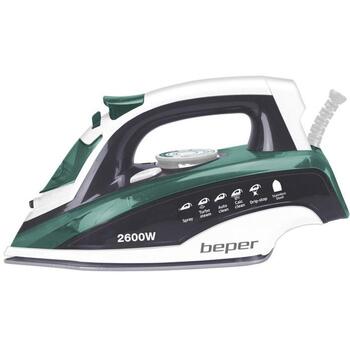 Beper Утюг P204FER003, 2600 W, 25 г/мин, 0.4 л, нержавеющая сталь, паровой удар, система против капель (P204FER003)