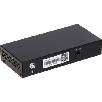 Ruijie RG-ES106D-P V2 неуправляемый сетевой коммутатор с 6 портами 10/100 Мбит/с и 4×PoE+ (54 Вт), настольный, чёрный (RG-ES106D-P)