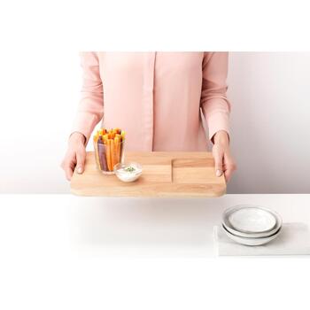 Brabantia деревянная кухонная доска 260742, 40см, 25см, 1,8см, 220г, двусторонняя, бук, коллекция Profile (260742)