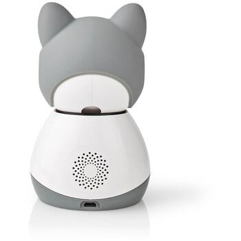 Nedis Видеоняня WIFICI30CGY, Full HD 1080p, 2 Мп, 105°, 10м, Wi-Fi, microSD, 5В DC, 1А, 5Вт (WIFICI30CGY)