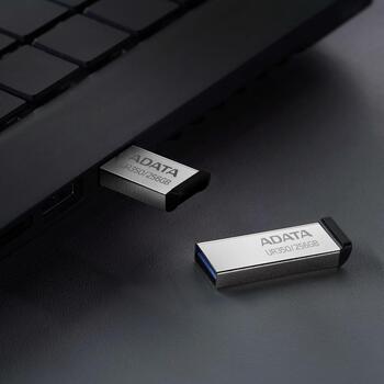 Adata USB флеш-накопитель UR350-256G-RSR/BK 256 ГБ, USB 3.2 Gen 1, скорость чтения 100 МБ/с, металлический корпус (UR350-256G-RSR/BK)