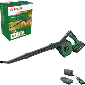 Воздуходувка аккумуляторная UniversalLeafBlower18V130, 1x2,5Ah, 06008A0600 BOSCH (06008A0600)