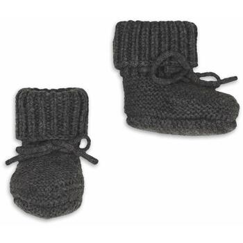 Lodger Slipper Merino шерстяные тапочки Pigeon SLM 626_0-6, 0-6M, 100% мериносовая шерсть, темно-серый, осень/зима (SLM 626_0-6)