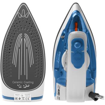 Camry Tvaika ceļojumu gludeklis CR 5040, 1600 W, 80 ml, 10 g/min, 50 g/min, zils/balts (CR 5040)