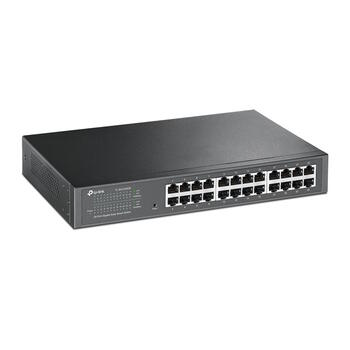 TP-Link TL-SG1024DE сетевой коммутатор Easy-Smart 24× Gigabit 10/100/1000 Mbps VLAN QoS IGMP Snooping чёрный (TL-SG1024DE)