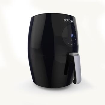 Brock AFD 3502 BK аэрофритюрница, 3,5 л, 1200 Вт, 80–200 °C, цифровой дисплей, таймер 60 мин, 6 программ, антипригарное покрытие (AFD 3502 BK)