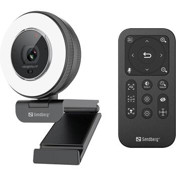 Sandberg Streamer USB веб-камера Pro Elite 134-39, 2560x1440, 60fps, USB 2.0, 2m, черный, автофокус, встроенный микрофон (134-39)