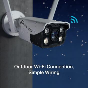TP-Link VIGI C340-W(4mm), 4MP Wi-Fi сетевая камера, 2560x1440, 30m ИК, IP66, двусторонняя аудиосвязь, H.265+ (VIGIC340-W(4MM))