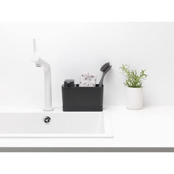 Brabantia органайзер для кухонных принадлежностей с дозатором для мыла 302602, 250мл, тёмно-серый (302602)