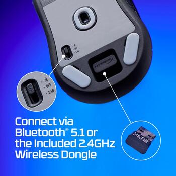 HyperX Pulsefire Haste 2 Mini 7D388AA, беспроводная игровая мышь, 26000 DPI, 650 ips, 1000 Hz, 6 кнопок, 100 млн нажатий (7D388AA)