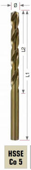 Exact Metāla urbis DIN338 HSSE-Co5 Ø8,2mm 74082, 0.19kg, 10gab. (74082)