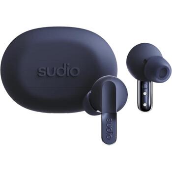 Sudio Наушники N3 Pro N3PROBLU, 32 Ом, 10 мм, 107 дБ, Bluetooth 5.4, 10 м, 5.5 ч, 2 микрофона, активное шумоподавление, in-ear (N3PROBLU)
