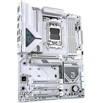 Gigabyte B850 EAGLE WIFI7 ICE mātesplate AMD Ryzen procesoriem AM5 DDR5 ATX Wi-Fi 7 2.5GbE 3xM.2 4xSATA balta (B850 EAGLE WF7 ICE)