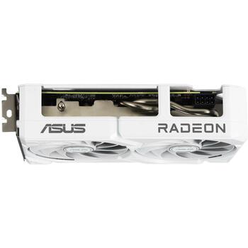 Asus Video karte DUAL-RX9060XT-16G-WH 16GB GDDR6, PCIe 5.0, 2.5 slot, 2 ventilatori, HDMI 1, DisplayPort 2, aktīvā dzesēšana (DUAL-RX9060XT-16G-WH)